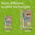 thumbnail image 3 of BIC ReVolution Round Stic Ball Pen, Medium Point (1.0 mm), 74% Recycled, 100% Recycled Packaging, Blue, 10-Count, 3 of 7