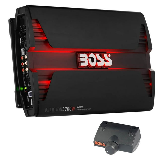 Boss Audio PV3700 Phantom 3700W 5 Channel A/B Car Audio LED Amplifier w/ Remote