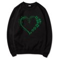 thumbnail image 2 of xixinqiwan Womens Oversized St Patrick's Day Sweatshirt,Women Shamrock Shirt Clover Printed Long Sleeve Irish Gift Casual Loose Fit Tops, 2 of 6