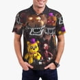 thumbnail image 2 of Lsque Five Nights At Freddy'S Pattern Golf Shirts for Men Dry Fit Print Moisture Wicking Performance Short Sleeve Polo Shirt-3X-Large, 2 of 7