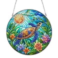 thumbnail image 1 of Atrapasueños Animal Flor Vitral Colorido Diamante Pintura Colgante Colgante, 1 of 9