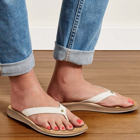 

PhoneSoap Summer Ladies Beach Shoes Outdoor Casual Slippers Flip-Flops Yellow