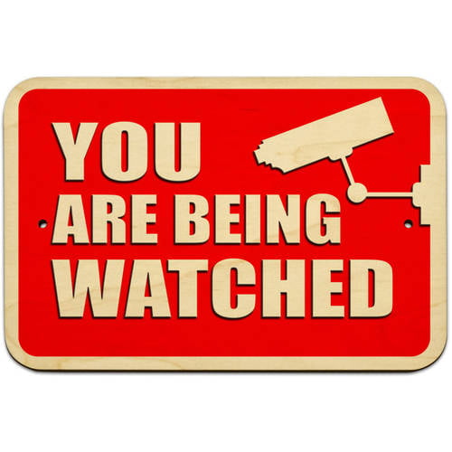 3 YOU'RE BEING WATCHED  SIGNS 8"x12"   NEW with Stakes Security Surveillance 