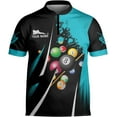 thumbnail image 6 of Personalized Billiard Bowling Jersey 3D Billiard Shirt Custom Billiard Flag Shirt Men's Pool Billiards Shirt 8 Ball Men Women (Purple, 5XL), 6 of 9