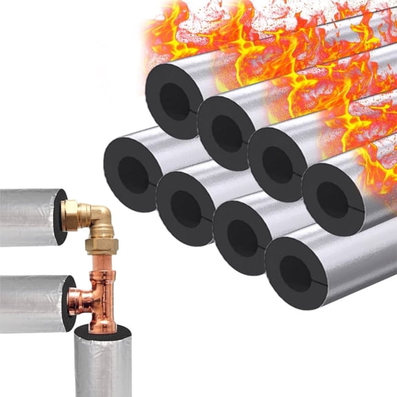 Self Adhesive Insulation Wrap,TGY Foam Tube,Portable Insulation Wrap Pipe,8Pcs Durable Outdoor Water Pipe for Outdoor Winter Irrigation