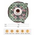 thumbnail image 6 of 15 Inch Round Placemats Set of 4, Farmhouse Flowers Non Slip Heat Insulation PP Table Mats, Ethnic Retro Abstract Pattern Lattice Washable Place Mats for Kitchen Dining Party Table Decor, 6 of 7