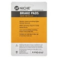 thumbnail image 4 of Niche Complete Semi-Metallic Brake Pad Set for Yamaha YZF R6S Motorcycle MK1002492, 4 of 8