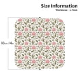thumbnail image 2 of Lsque Rose Flowers Pattern 4" Drink Coasters Set of 4, PVC Leather Absorbent Coasters, Table Coaster Set Decorative Coffee Cup Coasters Housewarming Gift -Square, 2 of 6