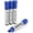 Blue, variant on - Jumbo Permanent Markers, 4 Pack, Assorted Color, Chisel Tip, Wide Tip, Large, Thick Permanent Markers for Canvas, Posters Board, Fabric, Window, Glass, Wood, Waterproof, Quick Dry