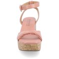 thumbnail image 6 of Journee Womens Eianna Ankle Strap Platform Sandals, 6 of 8