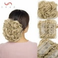 thumbnail image 2 of SEGO Messy Hair Bun with Combs Easy Stretch Dish Hair Chignon Extensions Curly Clip in Updo Hairpiece Short Ponytail Scrunchy for Women, 2 of 6