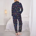thumbnail image 6 of Wukai Colored Balloons Print Women's Pajama Set - Soft Long Sleeve Sleepwear for Comfort and Style-XX-Large, 6 of 9
