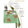 thumbnail image 2 of Desert Camels Table Cloth, Waterproof Tablecloth for Rectangle Tables, Tropical Date Palm Trees Animal Green Reusable Washable Fabric Table Cover for Restaurant Kitchen Dining Tables 60"x84", 2 of 9