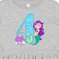 thumbnail image 4 of Inktastic Fourth Birthday Mermaid Girls Toddler Dress, 4 of 5