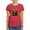 Red, variant on CafePress - Pandemic Mona Lisa T Shirt - Women's Traditional Fit Dark T-Shirt