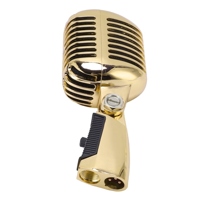 Stage Microphone Dynamic Cardioid Pickup Angle Adjustable Mic for Performance KTV, with Die Cast Shell, Soundproof Housing and Shock Mount Structure, for Live Recording
