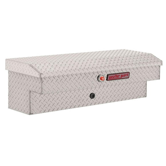 Weather Guard Tool Box 184-0-04 Lo-Side; Single Lid; Powder Coated; Clear; Aluminum; 3 Cubic Feet Capacity