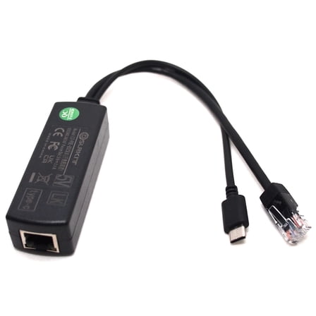 Gigabit Raspberry Pi 4 4B Active PoE Splitter USB TYPE C 5V Power Over Ethernet