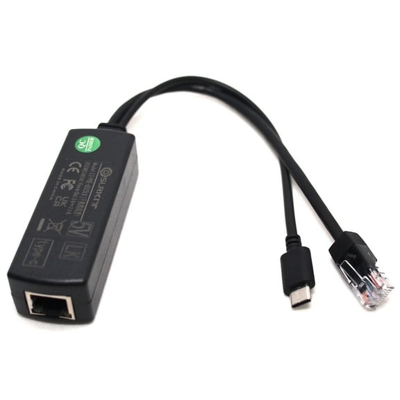 Gigabit Raspberry Pi 4 4B Active PoE Splitter USB TYPE C 5V Power Over Ethernet