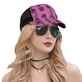thumbnail image 5 of Lsque Tulips Flowers Printed Trucker Hat - Baseball Cap for Men Women - Breathable Mesh Side, Adjustable Fit - for Casual Wear, 5 of 7