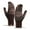 coffee, variant on Color contrast offset touch screen thermal gloves Knitted gloves Men's autumn and winter plush gloves