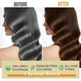 thumbnail image 5 of Black Hair Dye Shampoo 3-in-1, Instant Hair Color Shampoo for Gray Hair, Halloween Gifts, Natural Black Shampoo Hair Dye for Women & Men, 500 Ml, 5 of 7