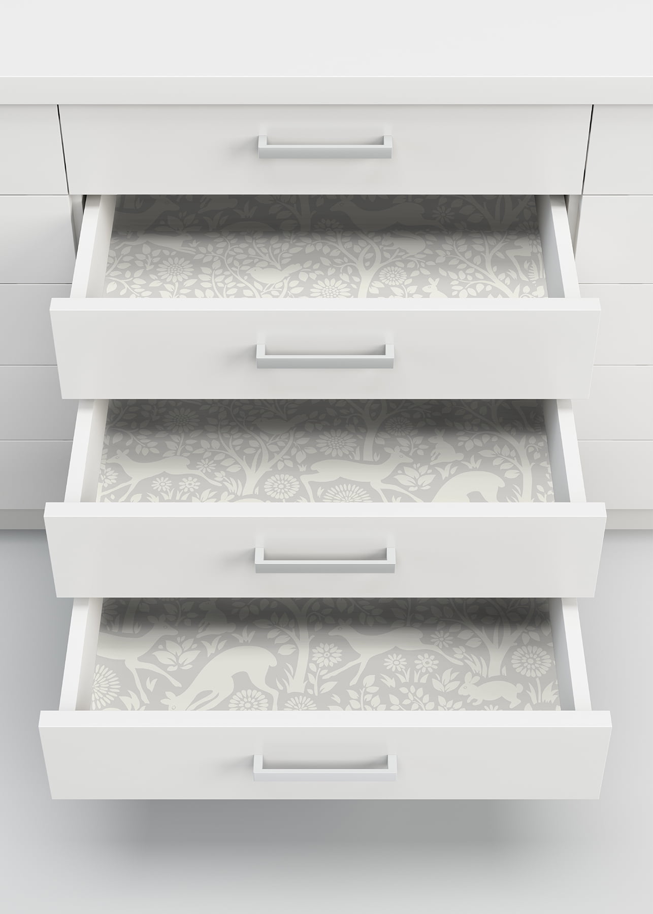 NuWallpaper Grey Merriment Vinyl Peel And Stick Wallpaper, 216-in by 20.5-in, 30.75 sq. ft.