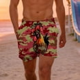 thumbnail image 5 of Mceream Mens Swim Trunks Funny Quick Dry Board Shorts with Pockets Casual Shorts Drawstring Summer Beach Shorts Bathing Suits Hawaii Swim Trunks Multicolor M, 5 of 8