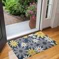 thumbnail image 2 of Navy Daisy Flower Pattern Door Rugs,Washable Non Slip Door Mats Indoor,Decorative Door Mats,Entry Mat Indoor for Entrance,Bedroom,Kitchen,Bathroom,17"x30", 2 of 6
