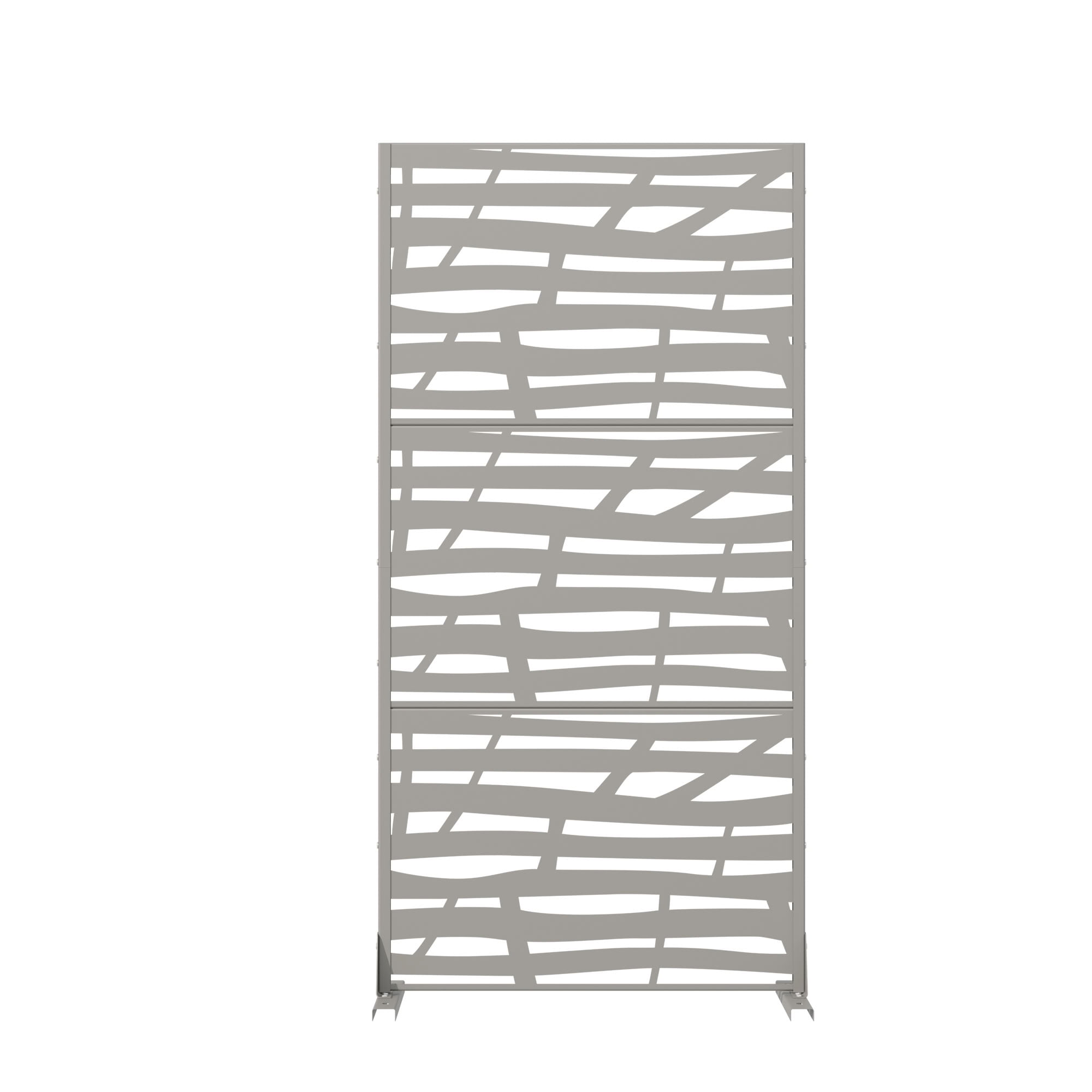 MAYEERTY 72*47in Outdoor Privacy Screen, Durable Metal Privacy Panel, Privacy Divider for Patio, Balcony, Backyard, Garden