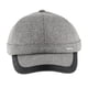 thumbnail image 2 of Gorra de béisbol ajustable con orejeras para hombre, cálida y de invierno, color gris claro, 2 of 9