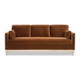 thumbnail image 4 of Knox 84" Modern Farmhouse Sofa with Burnt Orange Performance Velvet, 4 of 14