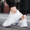 thumbnail image 5 of BUBUDENG Athletic Sneakers Mesh Casual Shoes Mens Lightweight Trainer White, 5 of 8