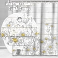 thumbnail image 3 of Daisy Shower Curtain, Retro Daisy Shower Curtains for Bathroom Rustic Farmhouse Floral Bathroom Decor Cute Cloth Bathroom Accessories, 3 of 4