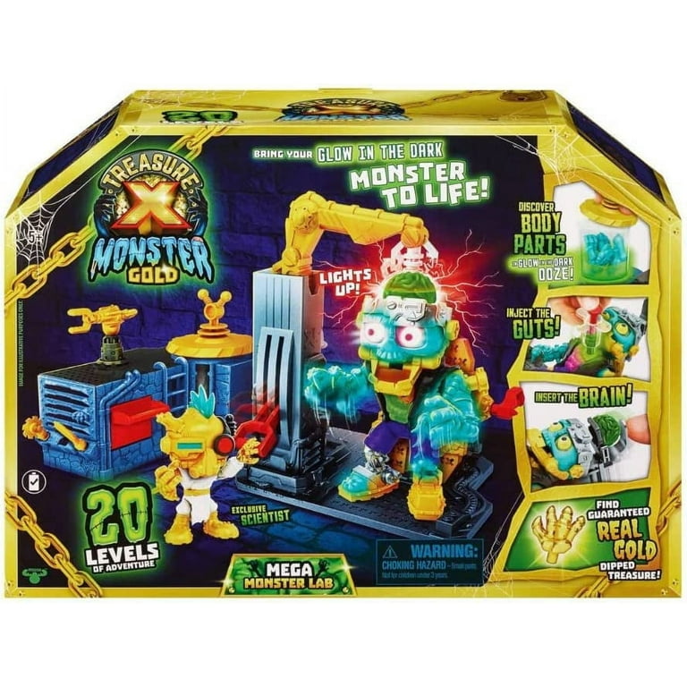 デジタルモンスター 1.2.3.4.5セット Treasure X: Glow in the Dark Mega Monster Lab with Real Gold