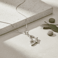 thumbnail image 2 of SilverCloseOut Sterling Silver CZ Flying Butterfly Charm Necklace, 2 of 6