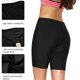 thumbnail image 3 of Bañador de talle alto para mujer con bolsillos, pantalones cortos de natación de tabla larga para mujer con, 3 of 7