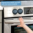 thumbnail image 5 of Spencer 5 Pack Baby Proof Clear Stove Knob Covers, Child Safety Guards Safety Locks for Oven Stove Top Gas Range (Clear), 5 of 10