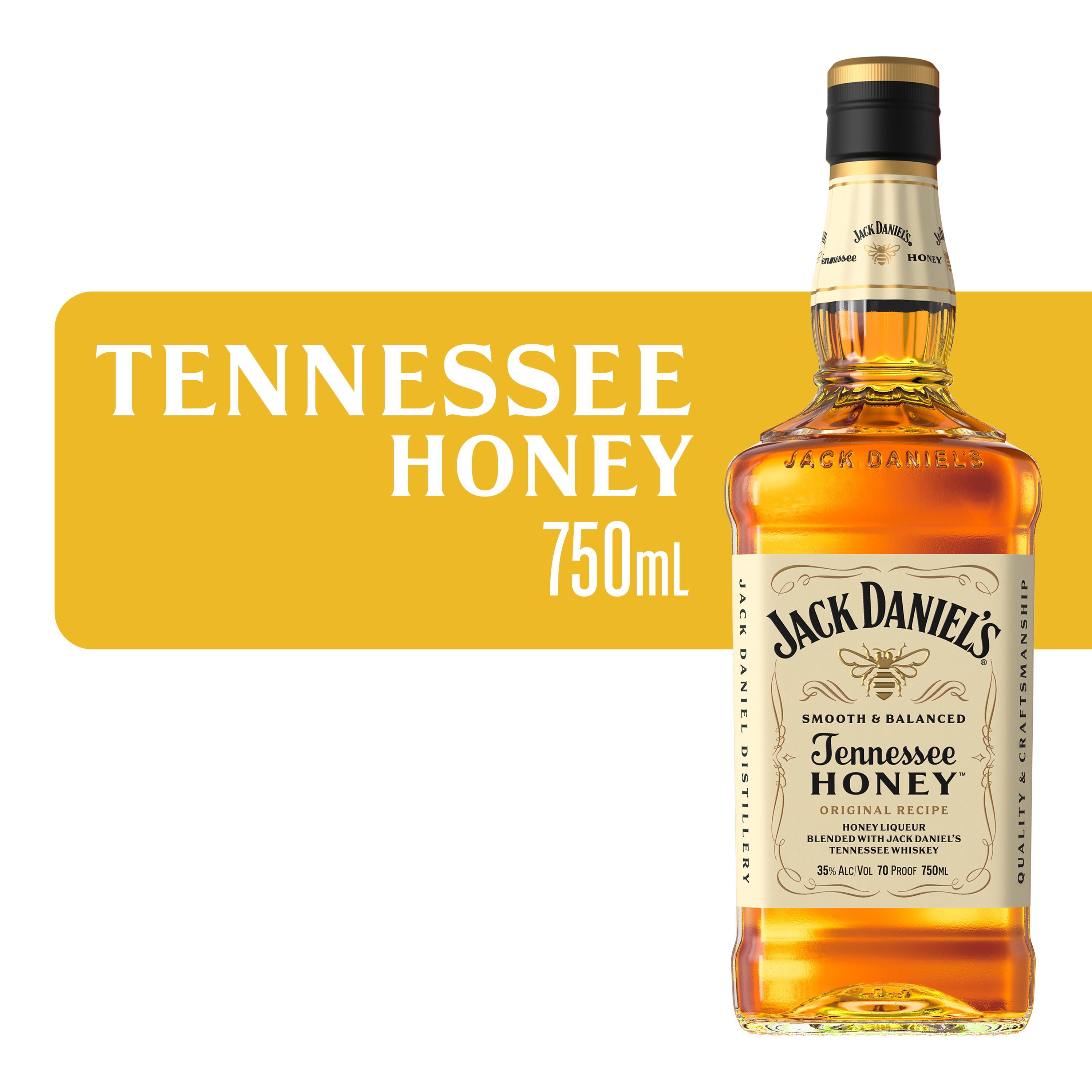Jack Daniel's, Tennessee Honey Whiskey, 750 mL, 70 Proof - Walmart.com