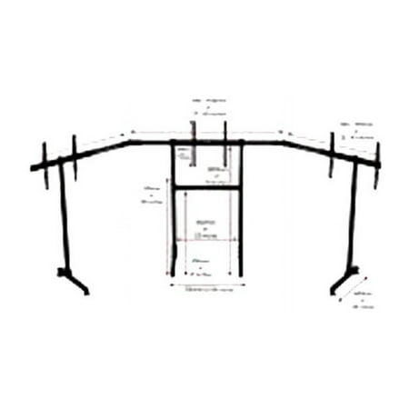 Next Level Racing - Free Standing Triple Monitor Stand - Black