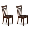 thumbnail image 3 of East West Furniture Norfolk 3-piece Wood Dining Table Set in Mahogany, 3 of 7