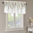 thumbnail image 2 of Ohufall 18x54 Inch Fresh Leaf Print Rod Pocket Window Valance Cottage Style Curtain Decoration For Kitchen Living Room Home, 2 of 6