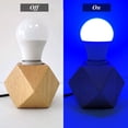 thumbnail image 2 of AmeriLuck Colored A19 LED Light Bulb, Deep Cobalt Blue with Black Light Effect, 7W (60W Equivalent), E26 Medium Scew Base, Waterproof for Outdoor Use, 2 of 7