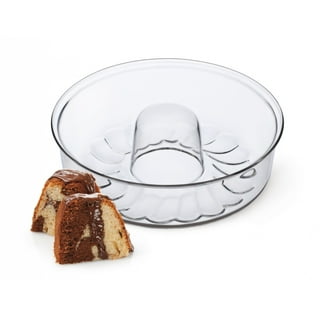  Simax Clear Glass Fluted Bundt Cake Pan  Heat, Cold, and Shock  Proof, 2.1 Quart (8.4 Cups), Made in Europe, Great for Ring Cakes,  Puddings, Desserts, Monkey Bread, and More, Dishwasher