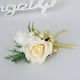 thumbnail image 4 of Flor Boda Novia Ramillete Novio Boutonniere Ojal Ojal champán, 4 of 7