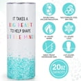 thumbnail image 2 of Regalos para maestras: regalos de agradecimiento, regalos para maestras, regalos de Navidad y cumpleaños, regalos de agradecimiento, regalos divertidos para maestras - Vaso de 590 ml (azul verdoso), 2 of 6