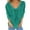 Green, variant on Women's Lightweight Knit V-Neck Pullover Long Sleeve Loose Fit Jumper Dual Sided Wear Reversible Sweater for Autumn Winter Warmth Black L