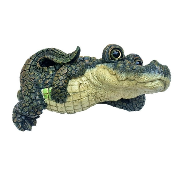 Homestyles Toad Hollow Lying Gator Home & Garden Alligator Beach Statue