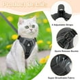 thumbnail image 4 of Xekoro Cat Harness and Leash for Walking, Escape Proof Soft Adjustable Vest Harnesses for Cats, Easy Control Breathable Reflective Strips Jacket, Gray S, 4 of 8