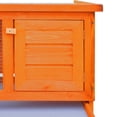 thumbnail image 2 of vidaXL Pull Out Tray Outdoor Large Wooden Rabbit Cage 35.4 x 17.7 x 25.8, 2 of 5